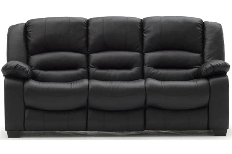 Shop with afterpay on eligible items. Vida Living Barletto Black Faux Leather 3 Seater Fixed ...