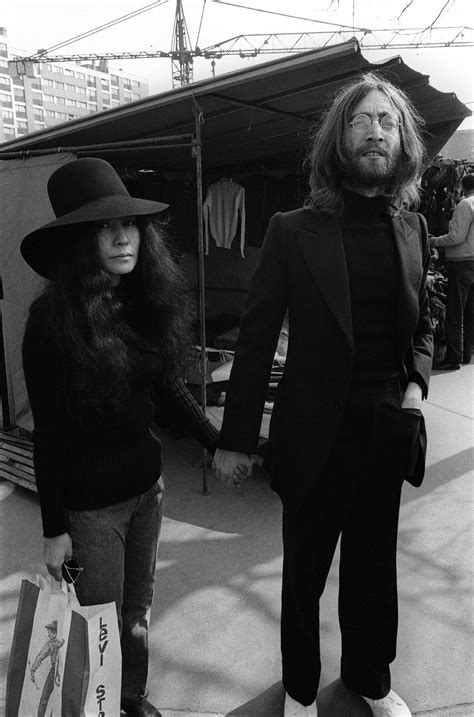john lennon and yoko ono the most stylish music couples of all time popsugar fashion