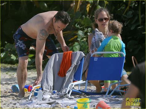Robert Downey Jr Goes Shirtless Plays With Exton In St Barts Photo