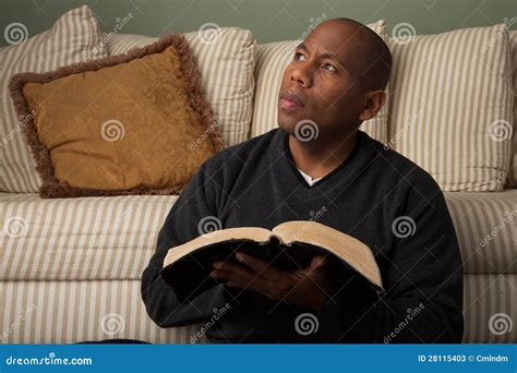 Man Studying The Bible Stock Image Image Of Learning 28115403
