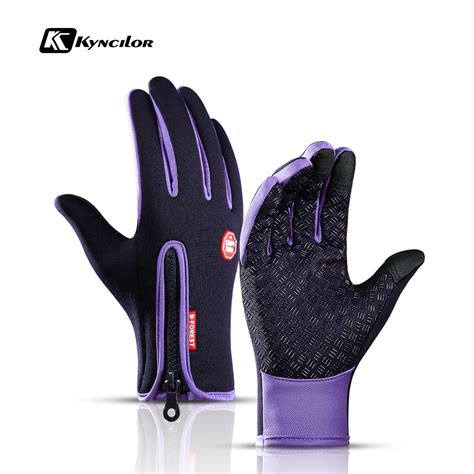 Kyncilor Ciclismo Eldiveni Cycling Hiking Gloves Touch Screen Velvet