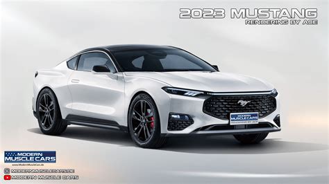 Neues Rendering 2023 Mustang 7 Modern Muscle Cars