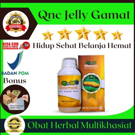 Jual Qnc Jelly Gamat Asli Original Teripang Emas Obat Herbal Untuk Anak
