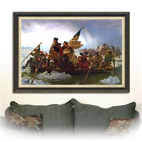 Washington Crossing The Delaware 1851 Painting By Emanuel Leutze