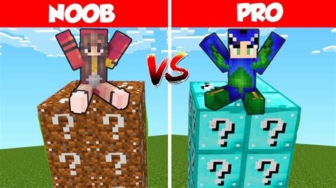 Noob Vs Pro Lucky Block Tower Challenge In Minecraft Hindi Youtube