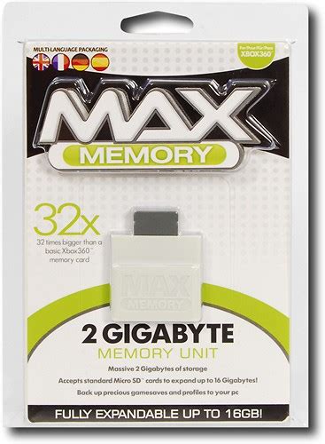Best Buy Datel Max Memory 2gb Memory Card For Xbox 360 Dus0155