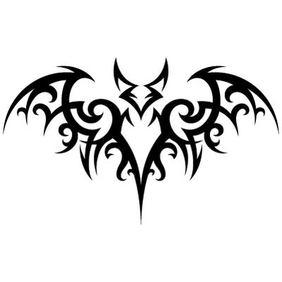 Tribal Tattoo Bat | Designs de tatouage tribal, Les arts, Tatouage marquisien