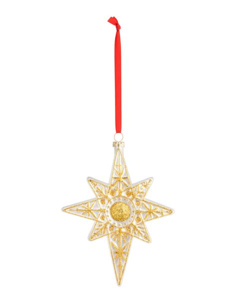 Blown Glass Star Of Bethlehem Ornament Schoolhouse Earth