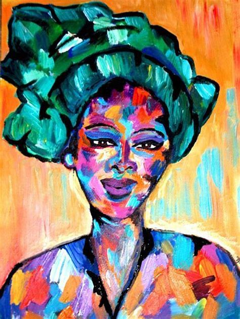 Jamaican Woman By Kami Lerner A Contempory Self Tought Artist From