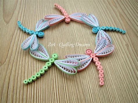 Quilled Dragonfly Paper Quilling Patterns Paper Quilling Flowers