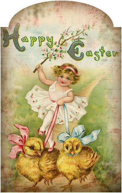 Bountiful Heirlooms Free Easter Printables Vintage Easter Cards