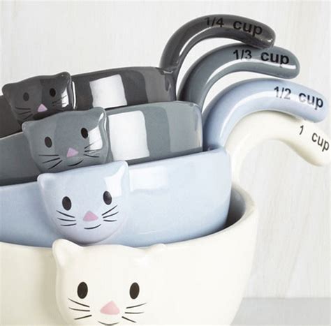Ceramic Cat Measuring Cupsspoons Legit Ts