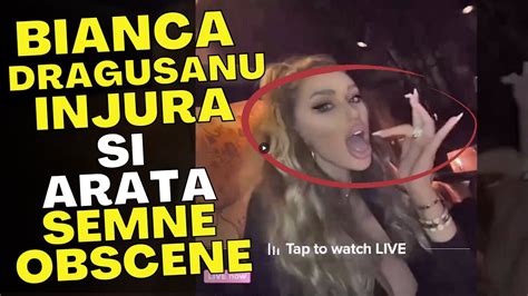Bianca Dragusanu Injura Pe Live Si Arata Semne Obscene Astia Care