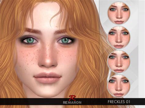 The Sims Resource Freckles 01 By Remaron • Sims 4 Downloads