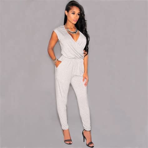 2015 Sexy Club Style Womens Bandage All White Jumpsuits And Rompers