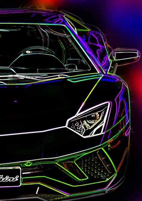 Download Lamborghini Aventador Cool Neon Car Wallpaper Wallpapers Com