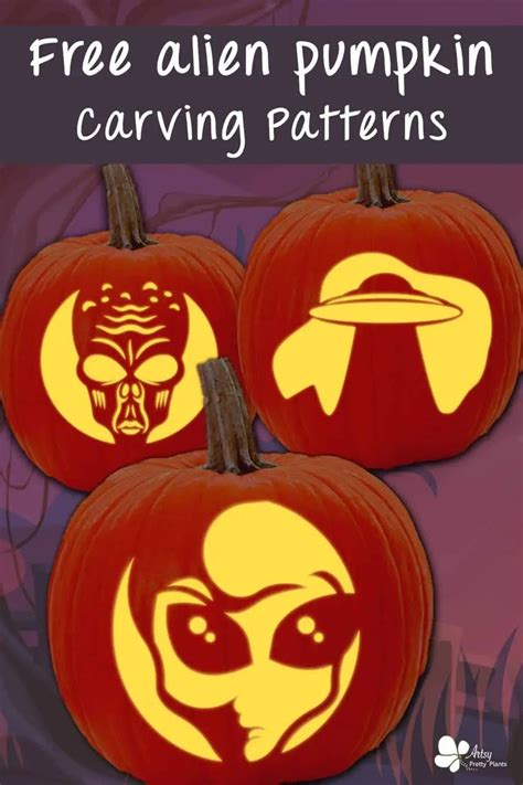Free Alien Pumpkin Carving Stencils For An Otherworldly Halloween