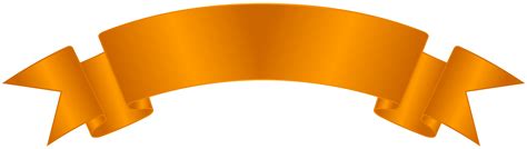 Orange Ribbon Banner Png Clip Art Library
