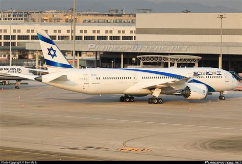 X Edj El Al Israel Airlines Boeing Dreamliner Photo By Ban Ma Li