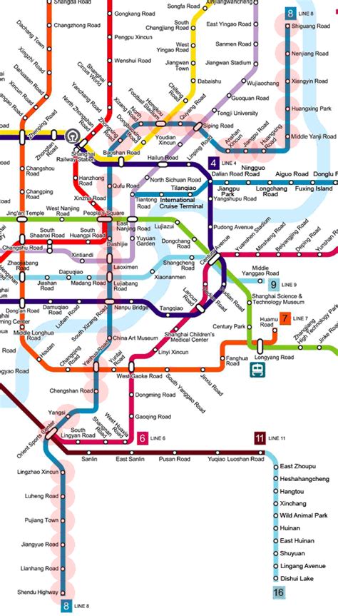 Line 8 Map Shanghai Metro