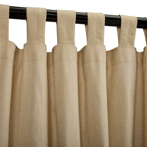 Sunbrella Illusion Honey Outdoor Curtain 50 In X 84 In W Tabs Cur84ihs