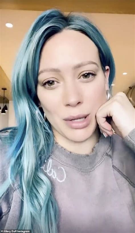 Hilary Duff Shows Off New Electric Blue Hair And Details Ways To Help Her Home State Of Texas