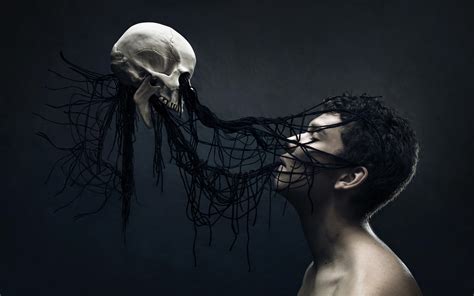 Download Skull Scary Horror Fantasy Dark Hd Wallpaper