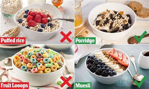 Which Breakfast Cereals Are Really Healthy Daily Mail Online