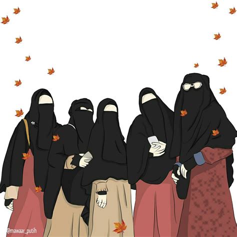 Bercadar Gambar Kartun Muslimah 5 Sahabat Cantik 100 Gambar Kartun Riset