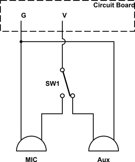 The best aux cord should offer durability and exceptional conductivity. switches - Aux and Microphone to same input - Electrical Engineering Stack Exchange