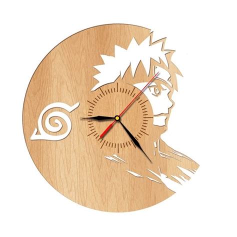 Naruto Wooden Wall Clock Everestfullprint