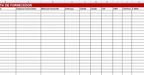 Prof AndrÉ Monte Azul Planilha De Fornecedores E Clientes