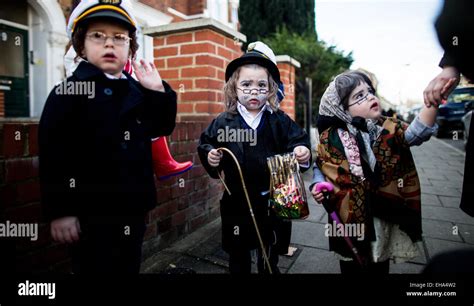 Thursday March 5 2015 Ultra Orthodox Jewish Children Dressed In Fancy