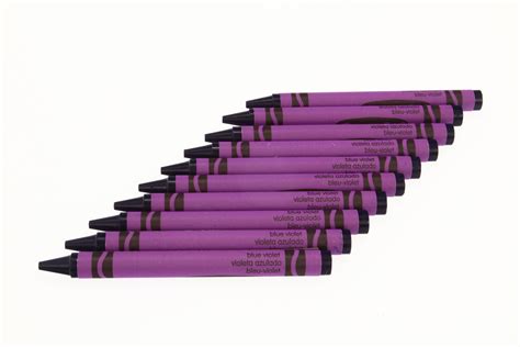 Blue Violet Crayola Crayons 10 Pack Etsy