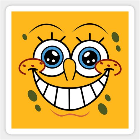 Spongebob Smile Spongebob Sticker Teepublic