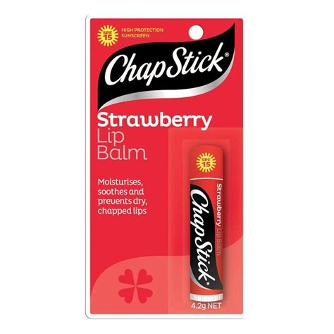 Chapstick Strawberry Lip Balm Spf15 42g Care For Dry Cracked