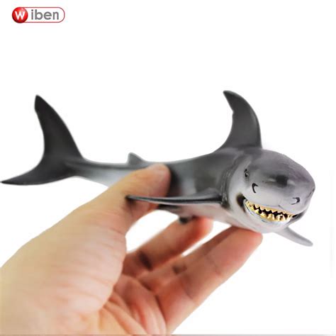 Wiben Sea Life Great White Shark Simulation Animal Model Action And Toy