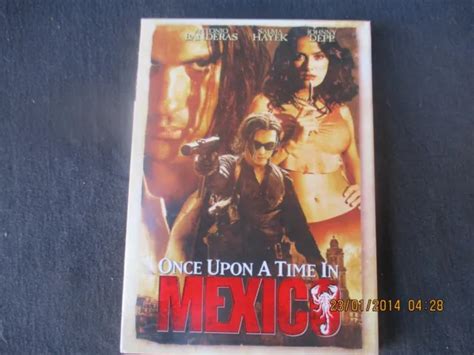 ONCE UPON A Time In Mexico Dvd Johnny Depp Antonio Banderas Selma Hayek