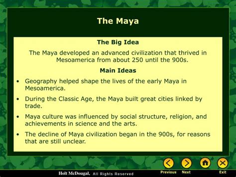 Ppt The Maya Powerpoint Presentation Free Download Id5834259