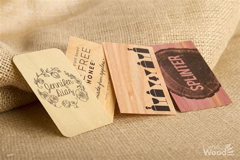 Custom Printed Wood Business Cards Cards Of Wood