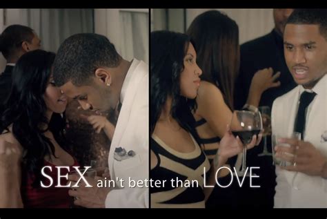 Omg Trey Songz “sex Aint Better Than Love” Girl Lets It All Hang Out Literally Photo