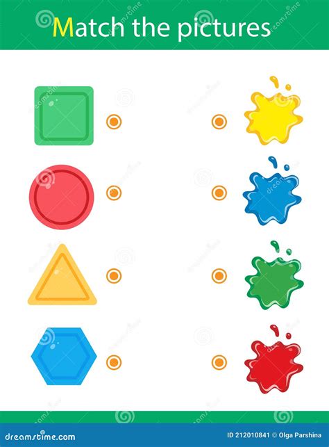 Match By Color Puzzle For Kids Matching Game Education Game For