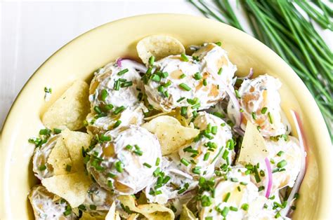 Top with one sliced egg and sprinkle with paprika. Sour Cream and Onion Potato Salad ~ this easy summer side ...