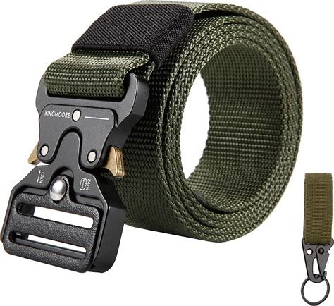Kingmoore Mens Tactical Belt Heavy Duty Webbing Belt Adjustable