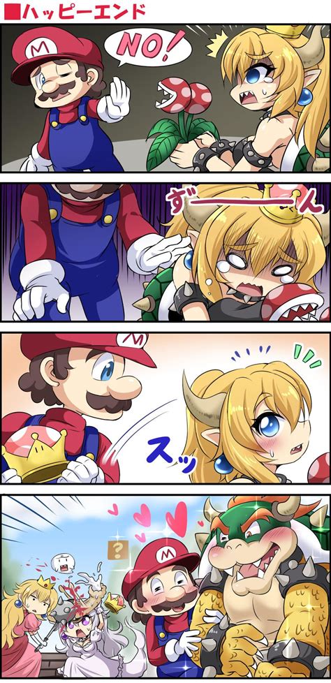 Happy Ending By Sekiguchi Miiru Bowsette Super Mario Art