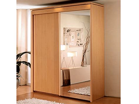 Fitted wardrobes, sliding doors and interiors. New York 2 Door 1 Mirror Sliding Door Wardrobe In Beech ...