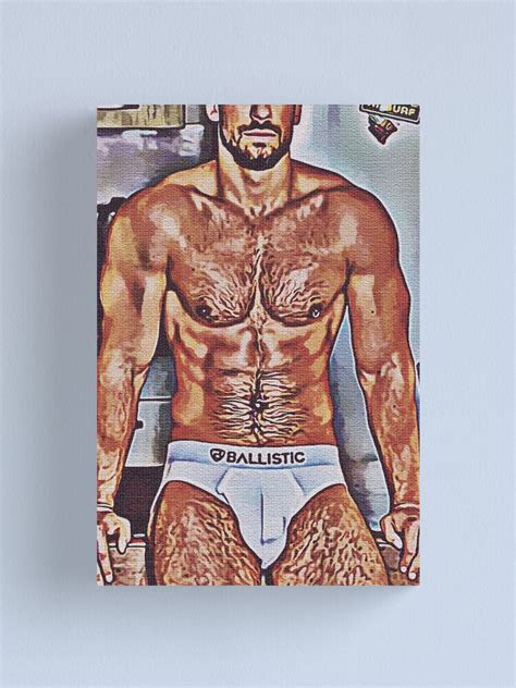 Hot Topless Hairy Guy Male Erotic Nude Male Nude Canvas Print For Sale By Male Erotica