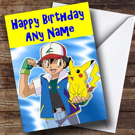 Pokemon Birthday Card Printable Free Customize And Print