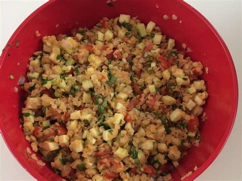 Salade de lentilles corail Recette de Salade de lentilles corail