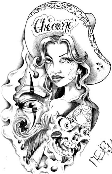Chicano Art Coloring Pages Boringpop